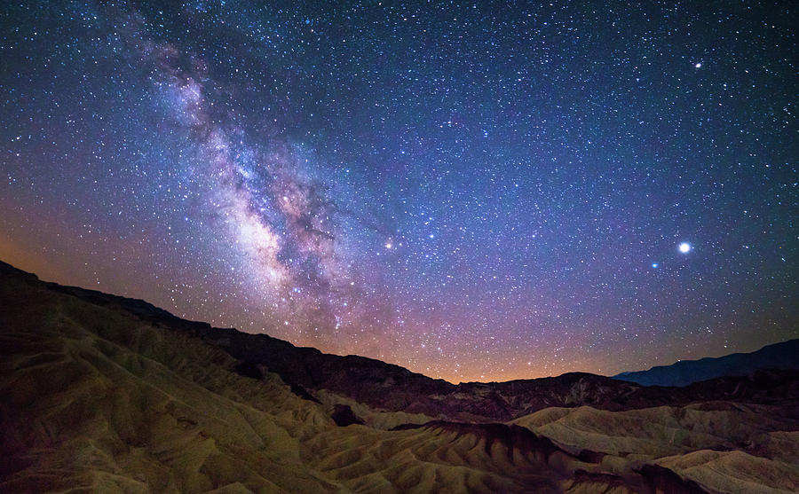 Milky way over Zabriskie point Photograph by Asif Islam