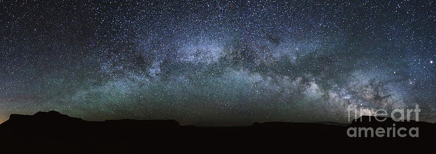 Milky way panoramic Photograph by Matteo Colombo