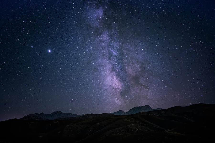 Milky Way passing Monte Padru in Corsica Photograph by Jon Ingall ...