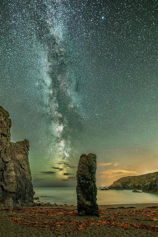 Milky Way Stack, Tra Na Mbo, Copper Coast, Co Waterford Photograph By 