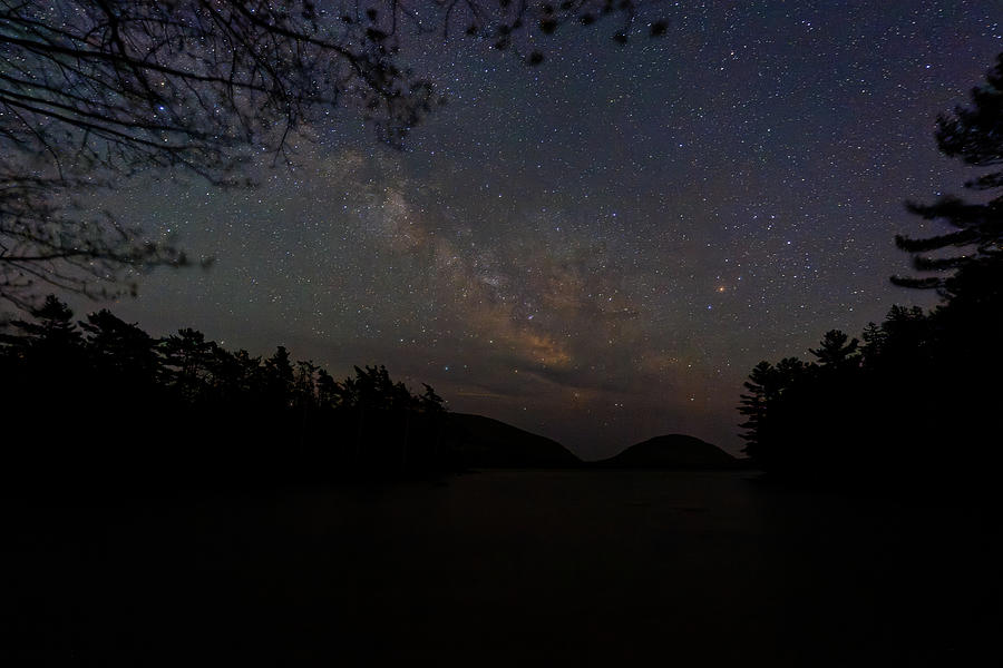 Milkyway Eagle Lake Acadia NP Photograph by Doolittle Photography and Art