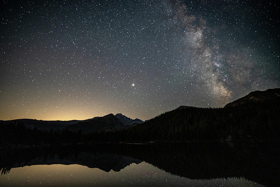 Milkyway over Bear Lake Photograph by Mati Krimerman