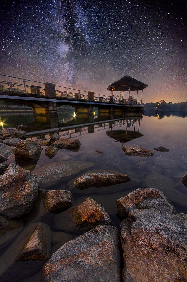 MilkyWay over Lower Pierce Reservoir Photograph by Azrin Az