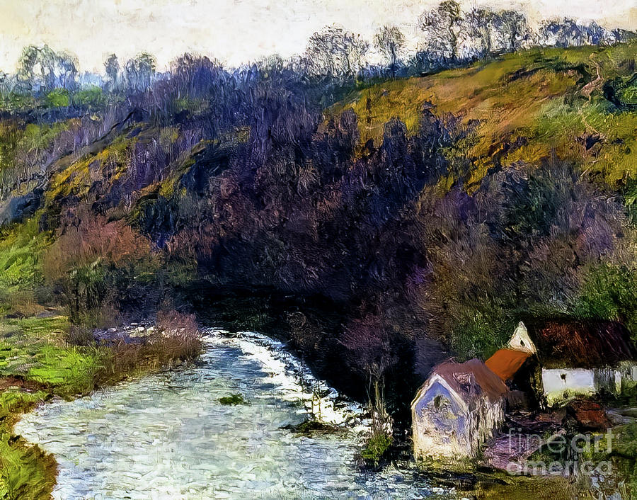 Mill at Vervy by Claude Monet 1889 Painting by Claude Monet