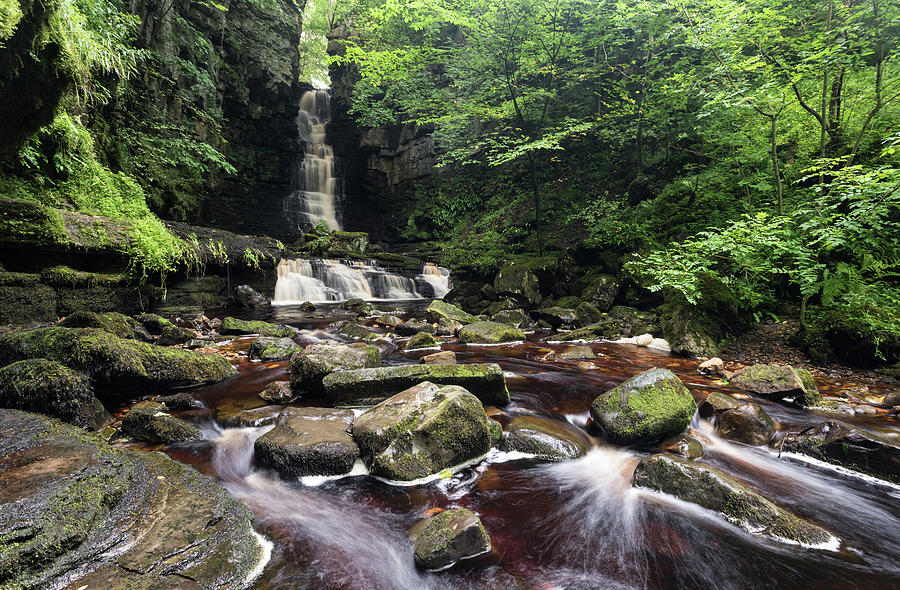 Mill Gill force, Yorkshire Dales, England, UK Photograph by Sarah Howard