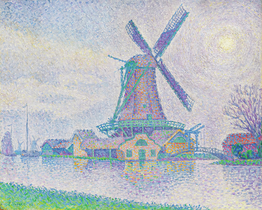 Mill Of Edam By Paul Signac Painting