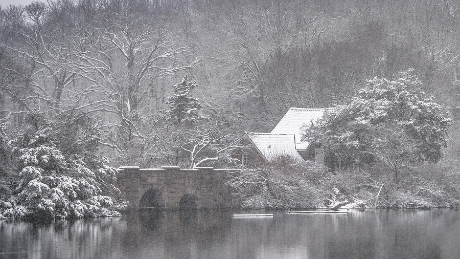 Mill Pond in Winter Photograph by Sean Mills