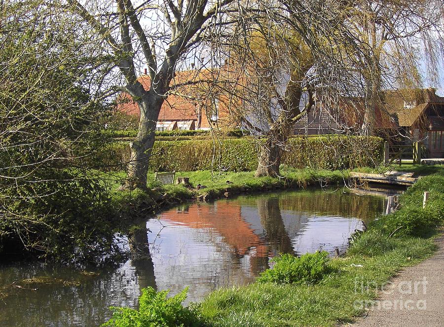 Mill Stream Reflections Bosham West Sussex UK Photograph by Lesley