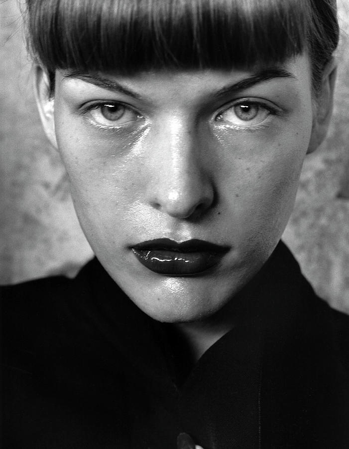 Milla Jovovich by Peter Lindbergh Photo Digital Art by Myronchuk Lidia