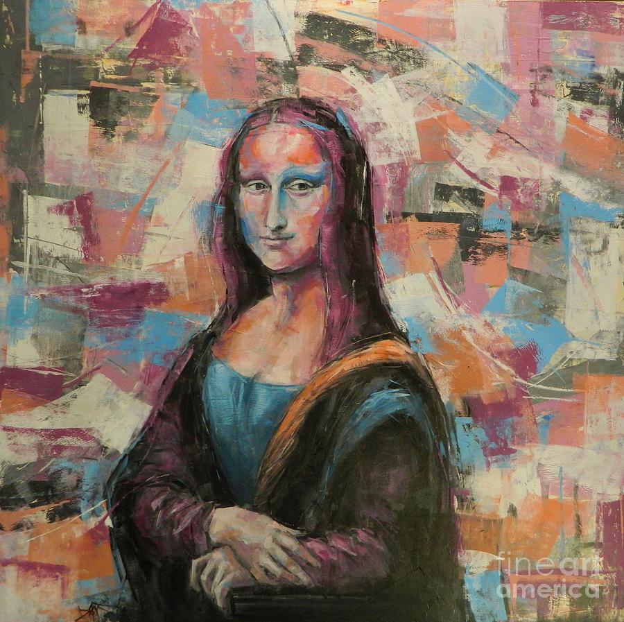 Millenial Mona Painting by Dan Campbell