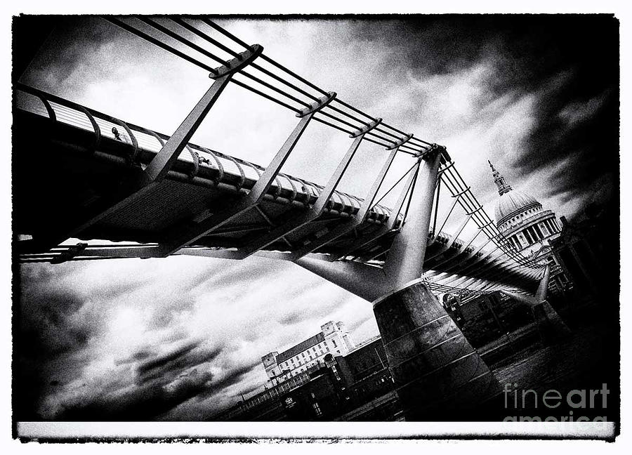 Millennium Bridge in  London.  Photograph by Cyril Jayant