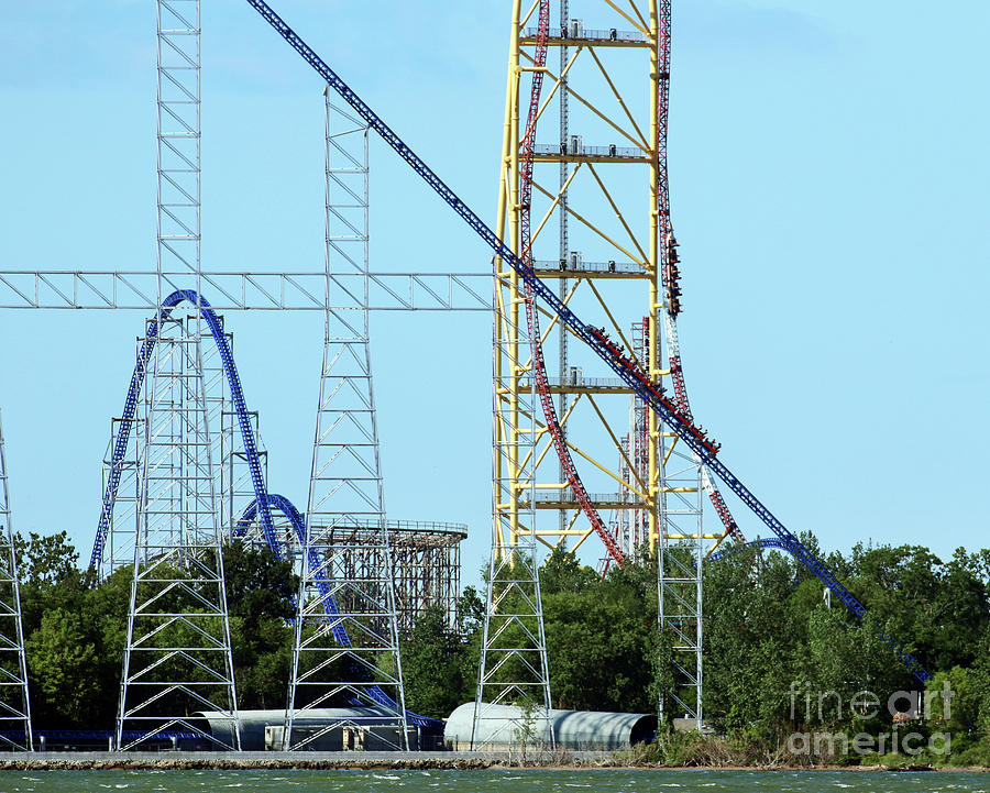 Millennium Force and Top Trill Dragster 2494 Photograph by Jack Schultz