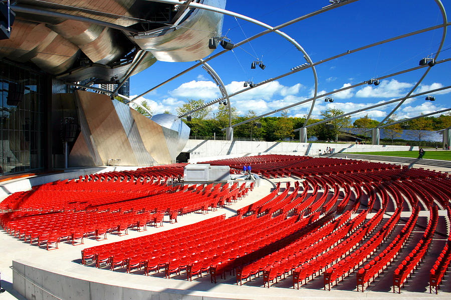 Millennium Park Amphitheatre Seats, Pritzker Pavilion Photograph by Patrick Malon