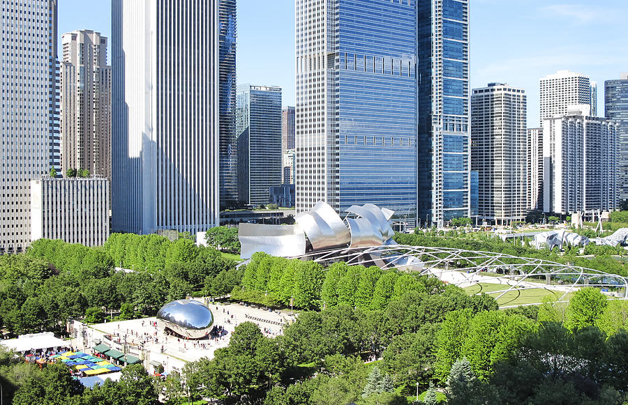 Millennium Park from Above Photograph by Patty_c