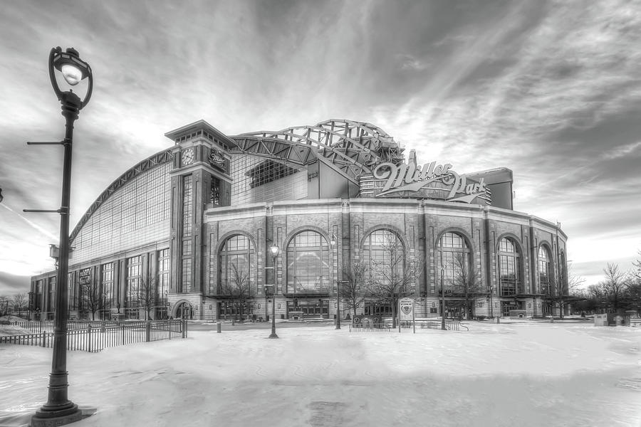 Miller Park Black and White Photograph by Paul Schultz