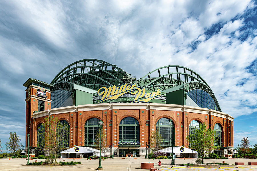 Milwaukee Brewers Photograph - Miller Park by Randy Scherkenbach