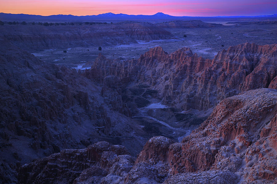 Miller Point sunrise at Cathedral Gorge State Park in Nevada Photograph by Jetson Nguyen