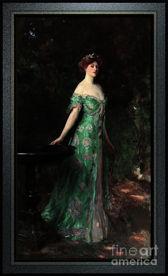Millicent Duchess Of Sutherland by John Singer Sargent Classical Fine Art Reproduction Painting by Rolando Burbon