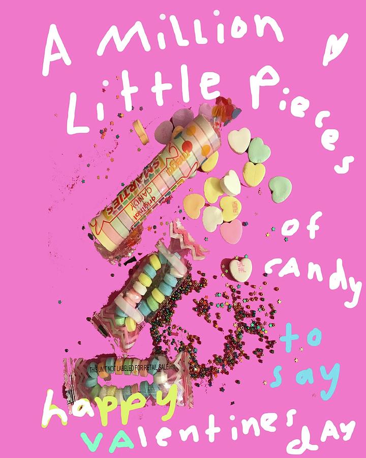 Million Pieces Of Candy Drawing by Ashley Rice