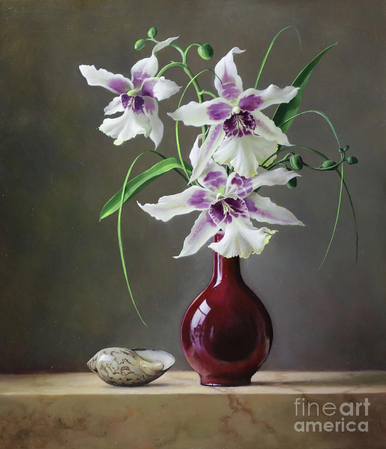 Orchid Painting - Miltonia by Pieter Wagemans