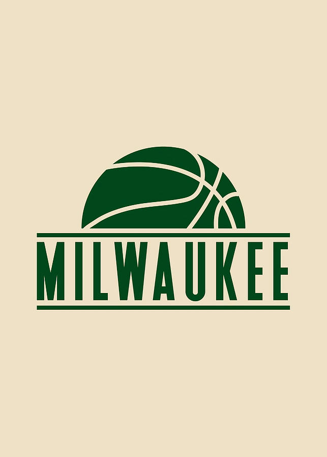 Milwaukee basketball creme Poster Tapestry - Textile by Brian Leggins ...