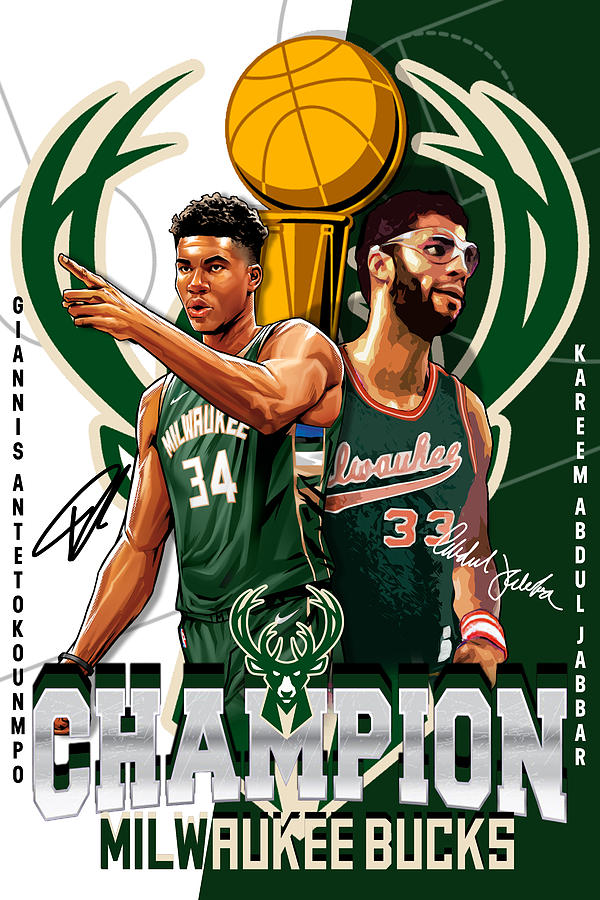 Milwaukee Bucks Champion Poster Digital Art by Tommy - Pixels