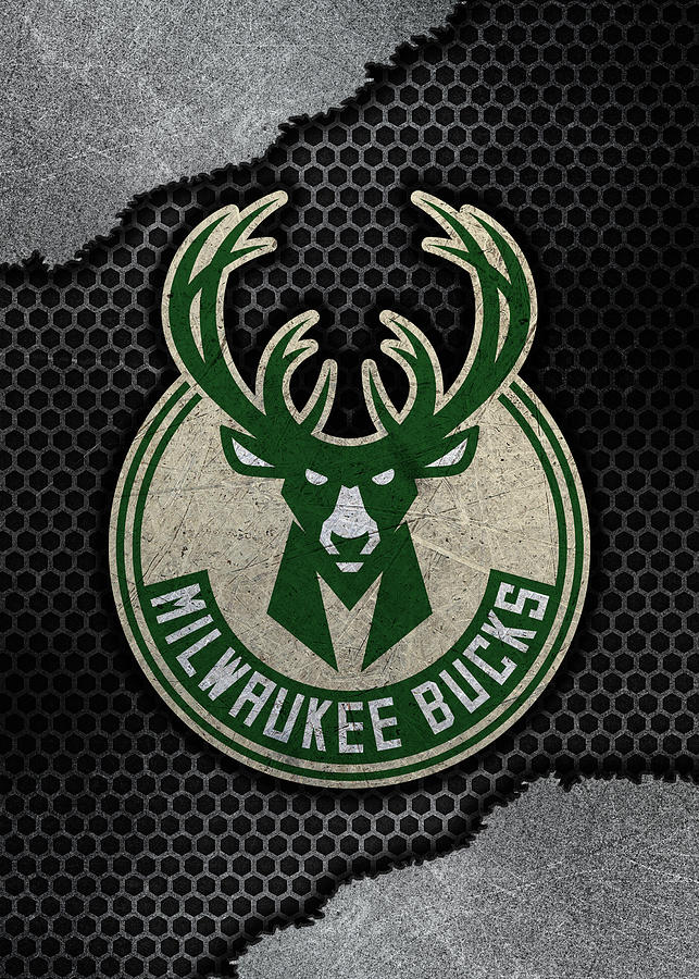 Milwaukee Bucks Game Metal Drawing by Leith Huber - Fine Art America