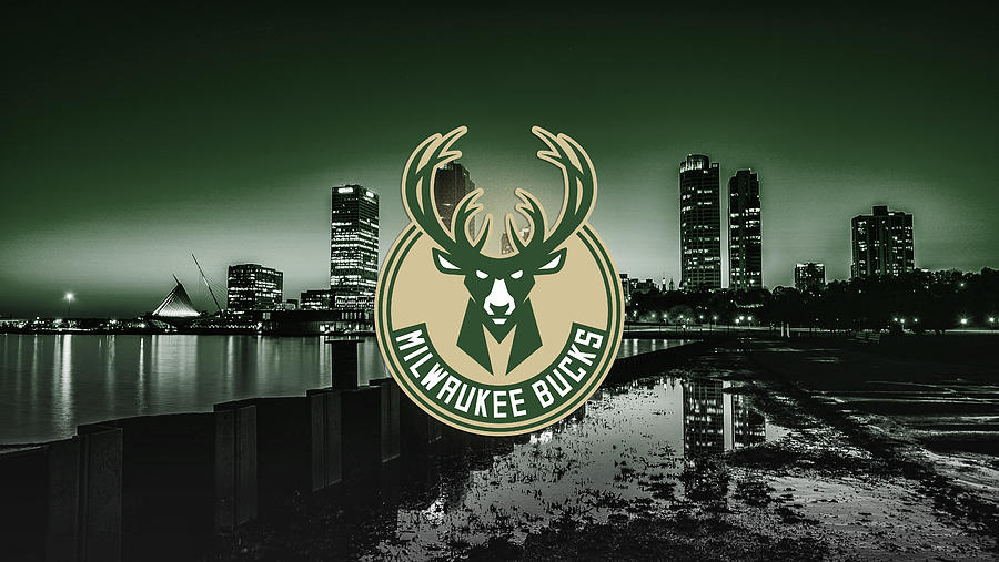 Milwaukee Bucks NBA Basketball Digital Art by SportsPop Art - Pixels