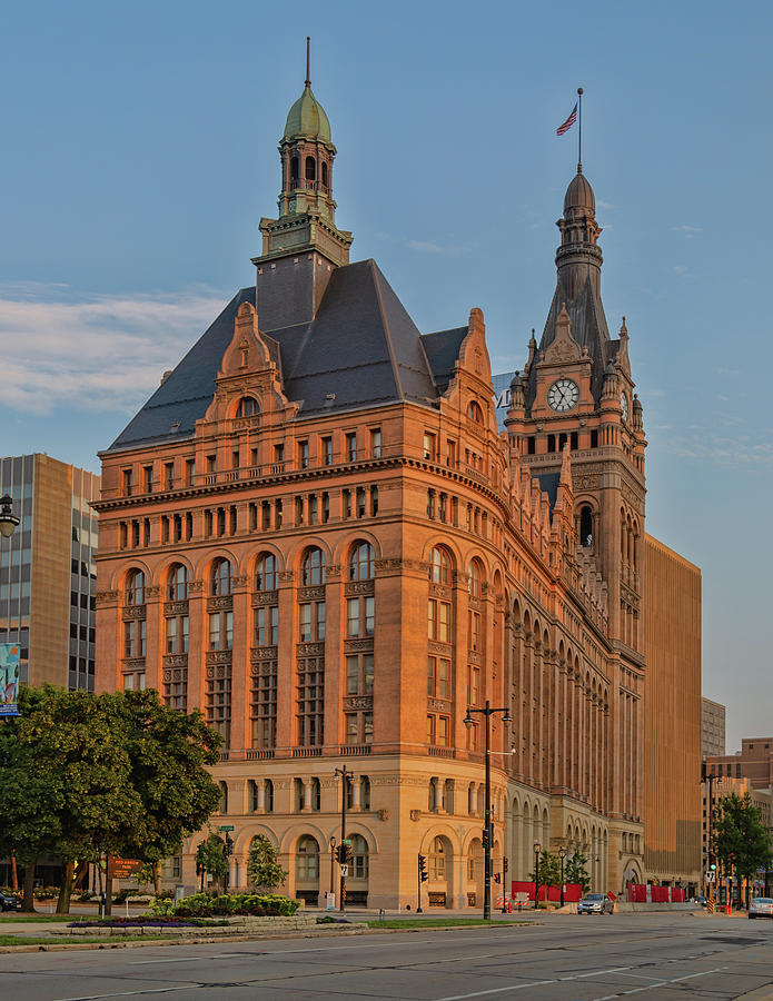 Milwaukee City Hall Sunset Photograph by Glenn Michael Sarlitto - Fine ...