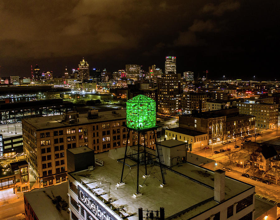 Milwaukee Green Water Tower - #2 Photograph by Steve Bell - Pixels