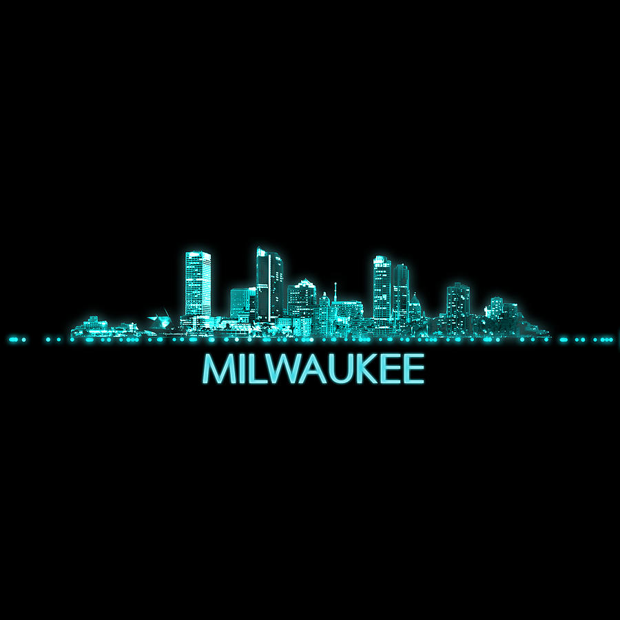 Milwaukee Skyline Digital Art by Jared Davies - Pixels