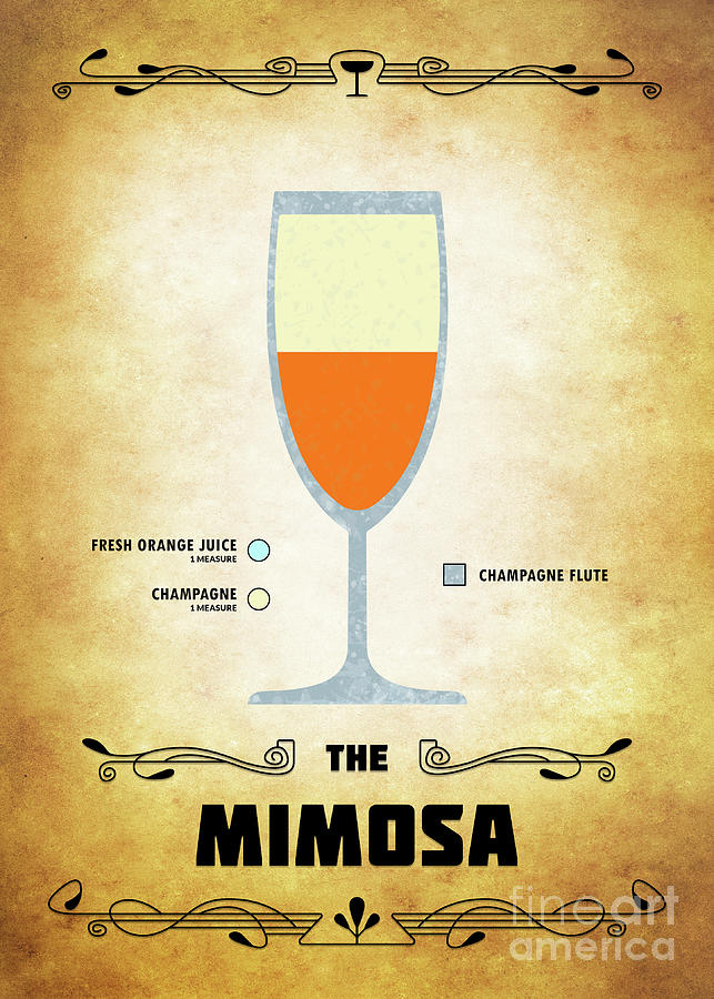 Mimosa Cocktail - Classic Digital Art by Bo Kev