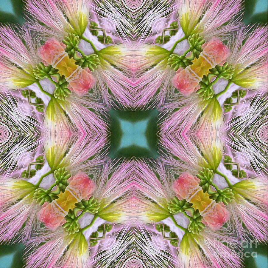 Abstract Photograph - Mimosa Through the Kaleidoscope by Sea Change Vibes