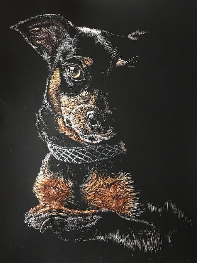 Min pin Painting by Debbie Hornibrook