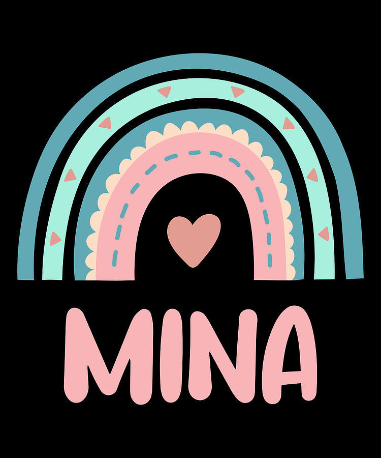 Mina Name Rainbow Baby Digital Art by Manuel Schmucker - Pixels