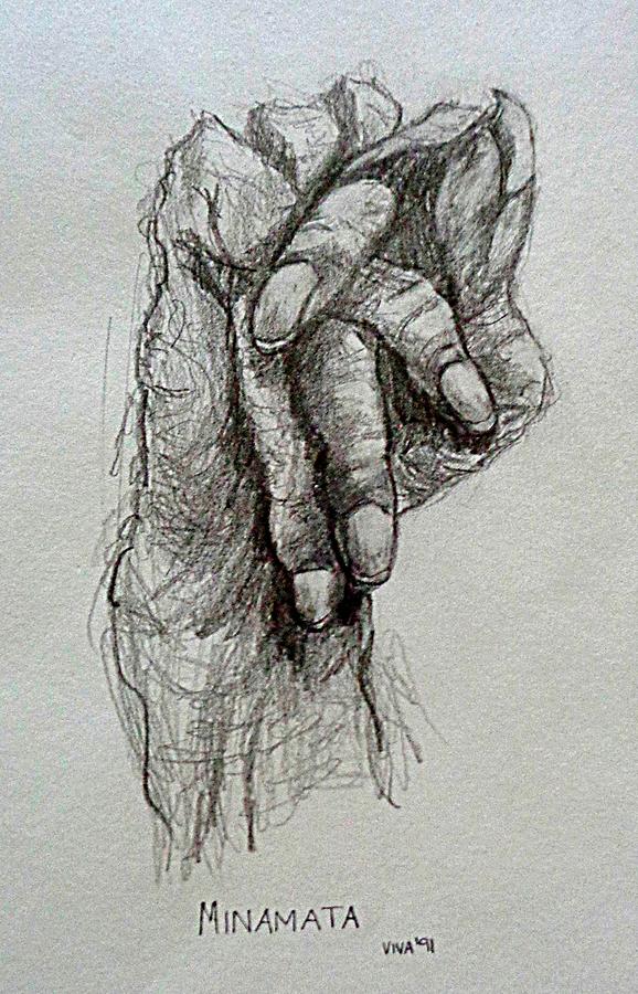 Minamata-History In Their Hands Drawing by VIVA Anderson