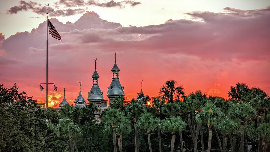 Minarets At The University Of Tampa At Sunset Photograph By Daniel