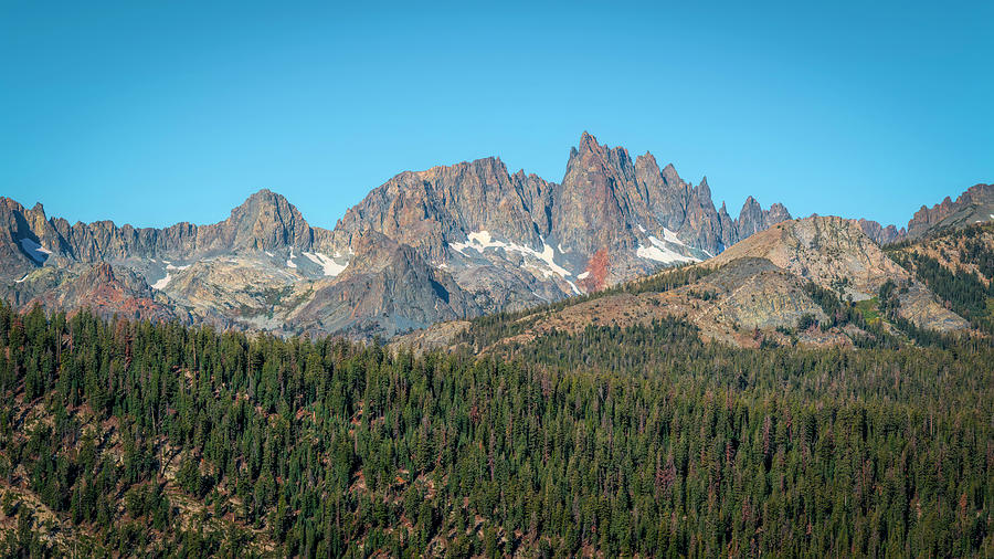The Minarets Mountains on a Clear Day Photograph by Lindsay Thomson