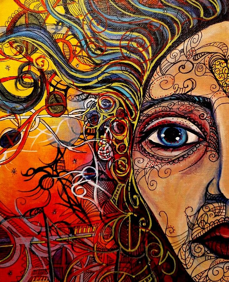 Mind blown painting by rebecca stanley norris fine art america