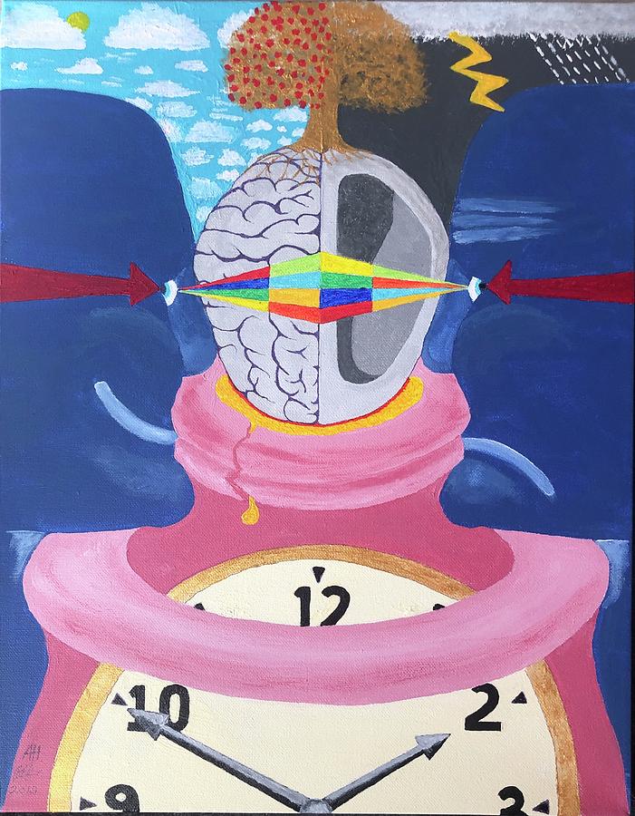 Clock Painting - Mind over Matter by Alan Horne