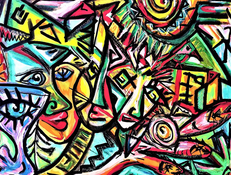 Masks Painting - Minds Eye by Sonja Light