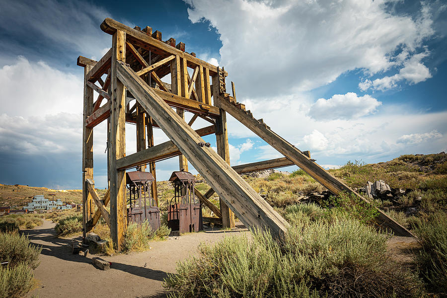 Mine Headworks in Bodie Photograph by Ron Long Ltd Photography