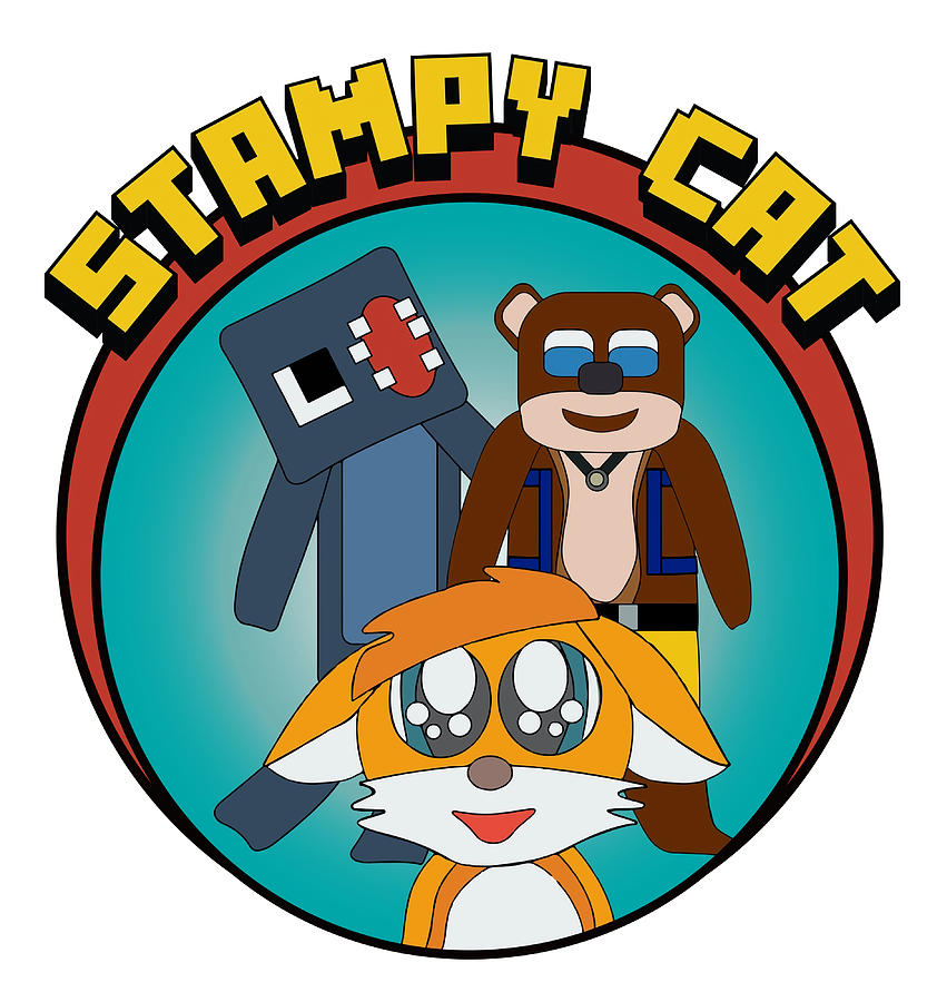 Minecraft Youtuber Stampy Cat iBallisticsquid L Painting by Marshall ...