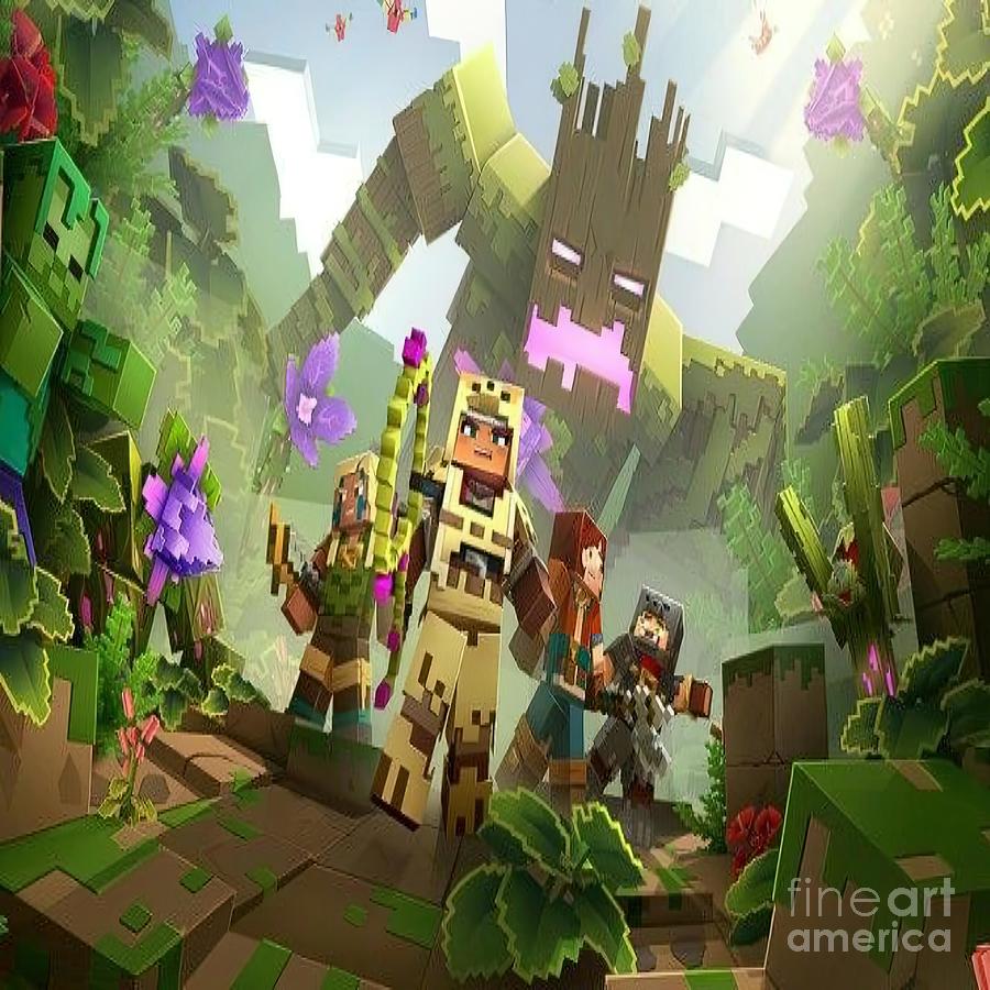 Minecraftdungeons Painting by Isla Dominic | Pixels
