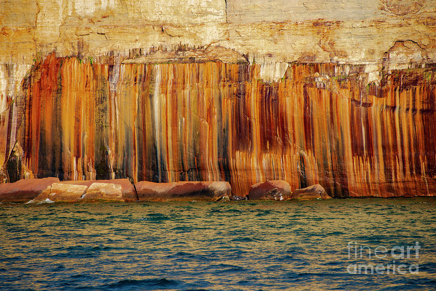 Mineral-stained Sandstone Cliffs Two Photograph by Bob Phillips