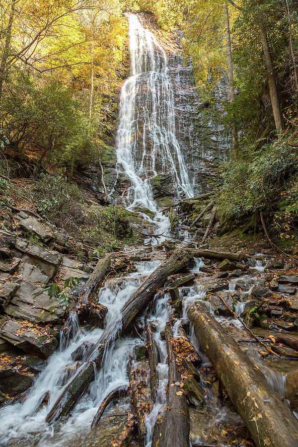 Mingo Falls in Autumn Photograph by Jemmy Archer