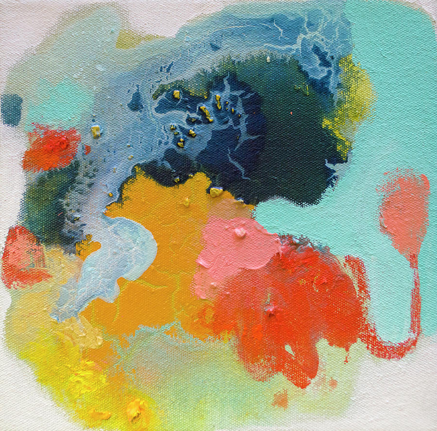 Abstract Painting - Mini 04 by Claire Desjardins