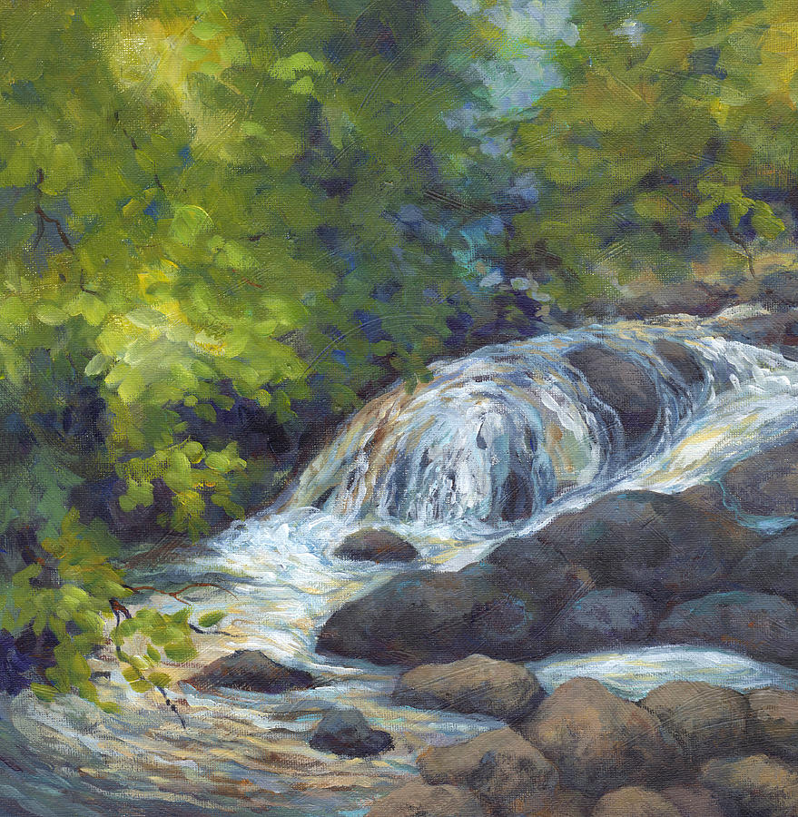 Mini Falls Painting by Peggy Wilson