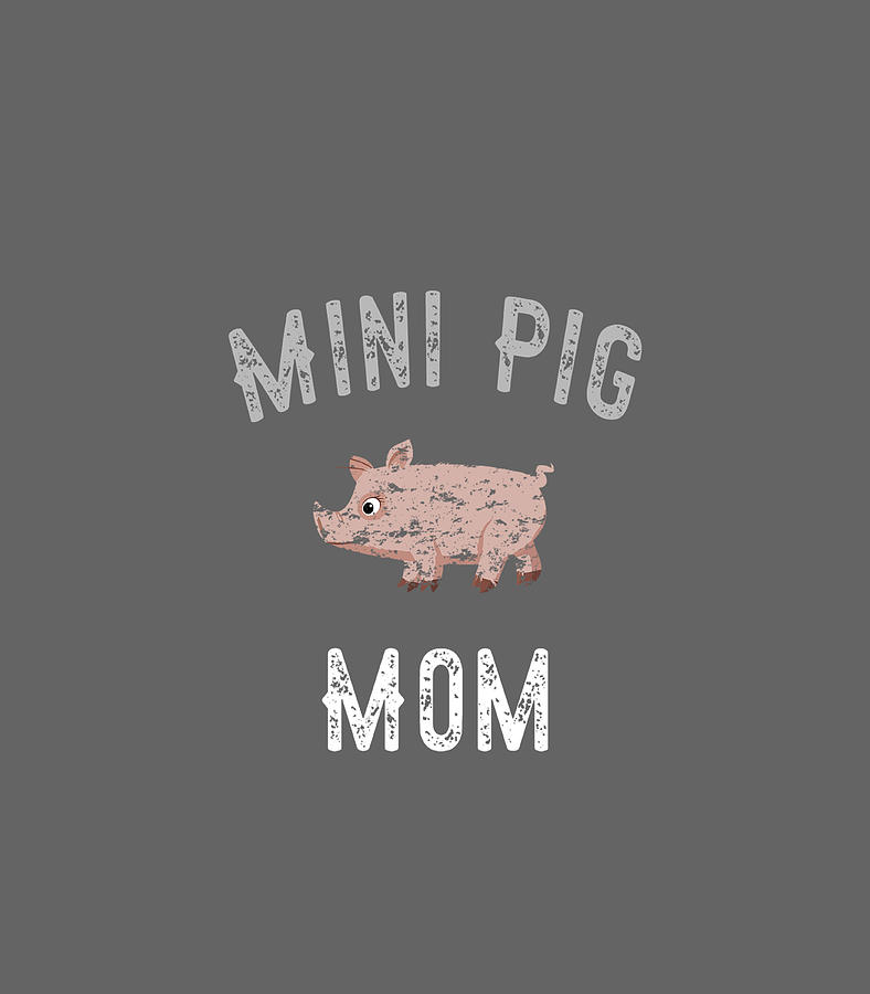 Mini Pig Mom Pet Farm Animals Digital Art by Caio Jannah - Pixels