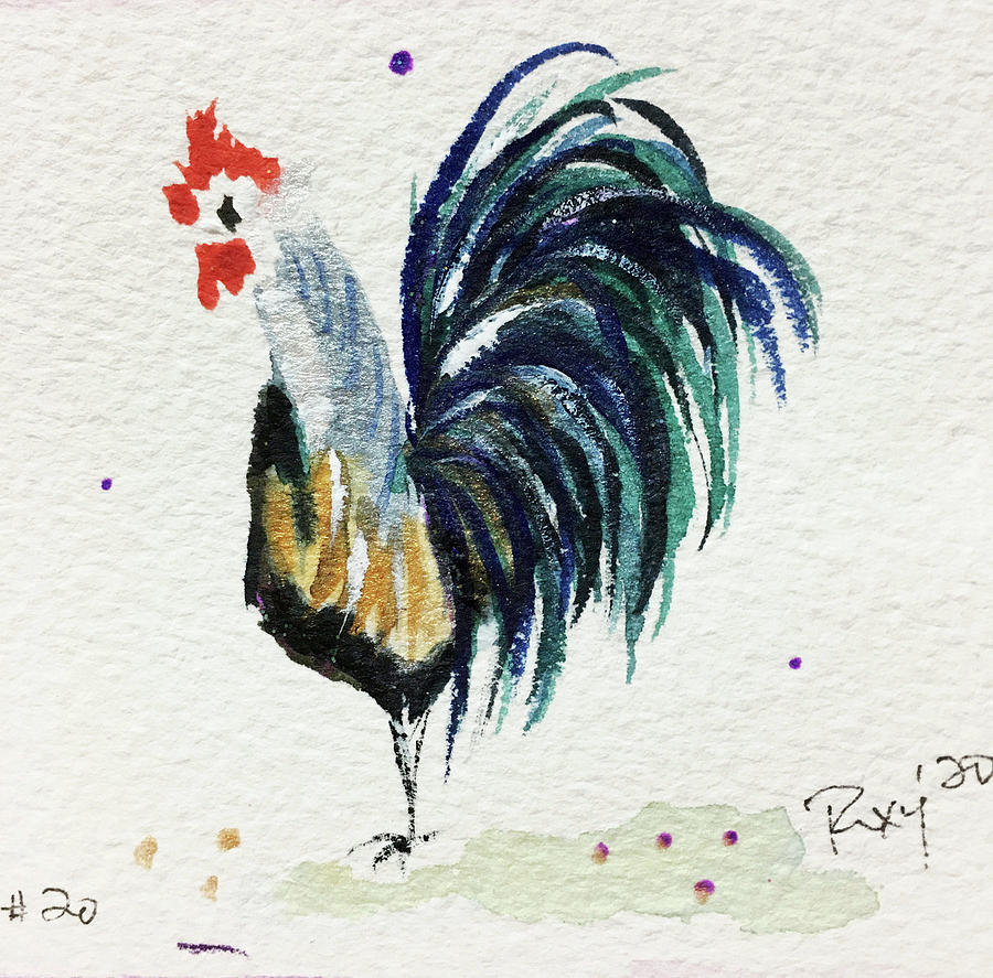 Mini Rooster 20 Painting